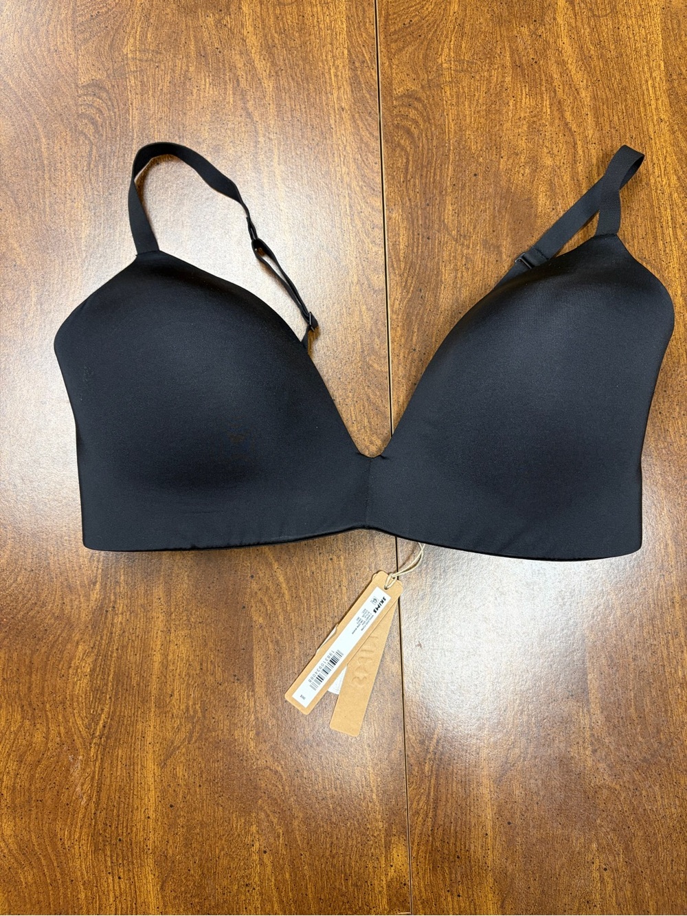 Skims Wireless Form T-Shirt Bra Onyx Black 38D NWT